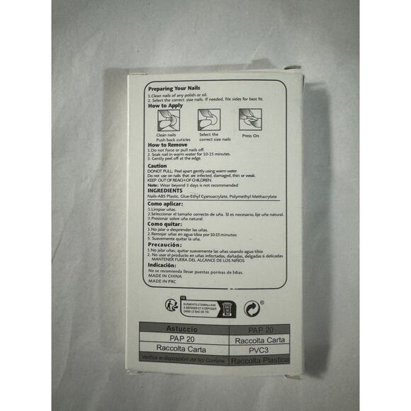 NIB 24 PCS Halloween Press On Nails Spiderweb Long Gothic Blood - Picture 3 of 3